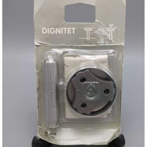IKEA Dignitet Wall Mount Curtain Towel Rod Support Bracket Brushed Silver Metal